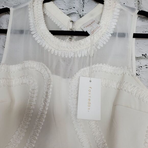 Foxiedox Aviana Fit and Flare  Mini Dress Bridal - Picture 4 of 14